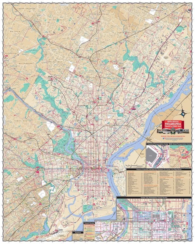 Philadelphia bus station map